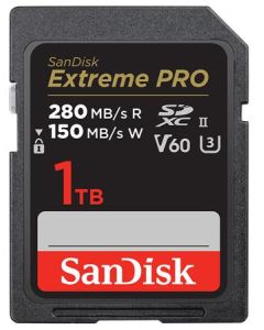 SanDisk MicroSDXC karta 1TB Extreme PRO (R:280/W:150 MB/s, UHS-II, V60)