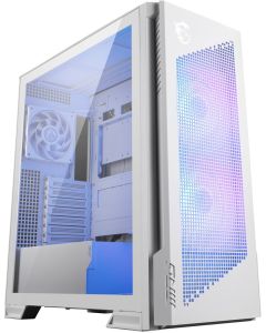 MSI skříň MPG VELOX 300R AIRFLOW PZ WHITE/ bez zdroje/ temperované sklo/ 2x 160mm fan/ x 120mm fan/2x USB/1x USB-C/bílá