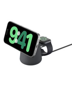 Belkin BOOST CHARGE™ PRO Qi2 2v1 Nabíjecí stojánek pro iPhone/Apple Watch/AirPods, tmavě šedý