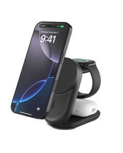 Belkin UltraCharge™ Qi2 25W 3v1 Magnetická nabíječka pro iPhone/Apple Watch/AirPods, černá