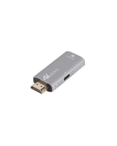 LANBERG ADAPTÉR HDMI(M)-&gt;DISPLAYPORT(F) 4K STŘÍBRNÝ