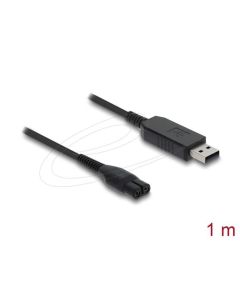 Delock USB nabíjecí kabel, 4,3 V, na elektrické holicí strojky kompatibilní s Philips OneBlade 360 Face + Body – 1m