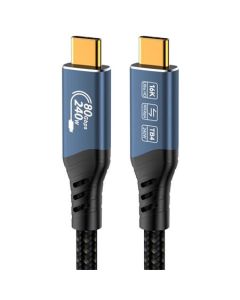 PremiumCord USB4™ Version2.0 80Gbps 16K@60Hz 240W Thunderbolt 3 a 4 kabel 1,2m