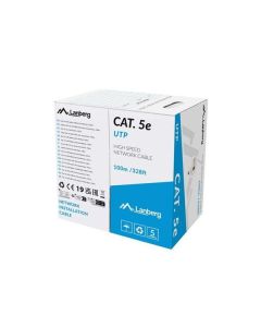 LANBERG LAN KABEL CAT.5E UTP 100M SOLID CU GREY CPR + FLUKE PASSED