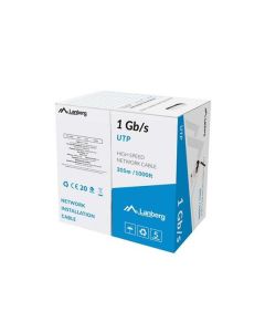 LANBERG LAN KABEL 1GB/S 305M PEVNÝ CCA ČERNÝ
