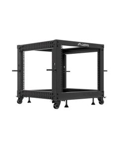 LANBERG OTEVŘENÝ RACK 9U 19" 600X600-1100 NASTAVITELNÝ ČERNÝ