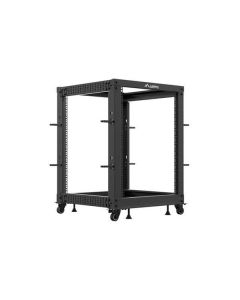 LANBERG OTEVŘENÝ RACK 15U 19" 600X600-1100 NASTAVITELNÝ ČERNÝ