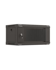 LANBERG RACKOVÁ SKŘÍŇ 19" NÁSTĚNNÁ 4U/540X350 (FLAT PACK) S PROSKLENÝMI DVEŘMI ČERNÁ