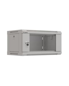 LANBERG RACKOVÁ SKŘÍŇ 19" NÁSTĚNNÁ 4U/540X350 (FLAT PACK) S PROSKLENÝMI DVEŘMI ŠEDÁ