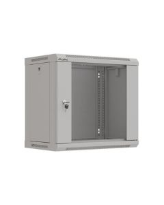 LANBERG 19" RACKOVÁ SKŘÍŇ PRO MONTÁŽ NA STĚNU 9U/540X350 (FLAT PACK) S PROSKLENÝMI DVEŘMI ŠEDÁ