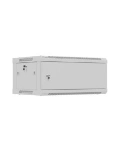 Lanberg NÁSTĚNNÁ INSTALAČNÍ SKŘÍŇ 19" 4U 600X450 ŠEDÁ KOVOVÁ DVÍŘKA (PLOCHÉ BALENÍ)