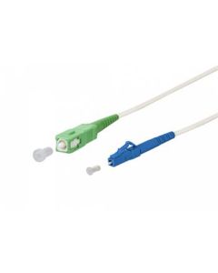 OPTIX SC/APC-LC/UPC patchcord arm. bílý 9/125 15m 3mm B3 LSZH simplex