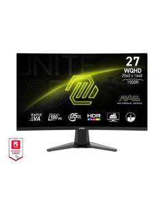 MSI MAG 27CQ6F Gaming monitor 27" zakřivený Rapid VA/2560x1440 (WQHD)/180Hz/0,5ms/2xHDMI/DP/černá