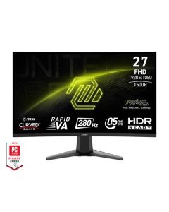 MSI MAG 276CXF Gaming monitor 27" zakřivený Rapid VA/FHD/280Hz/0,5ms/2xHDMI/DP/černá