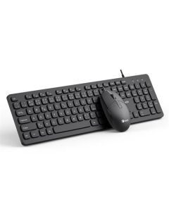 C-TECH KBM-105, drátový combo set klávesnice s myší, USB, CZ/SK