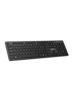 C-TECH klávesnice KB-115 bezdrátová 2.4Ghz USB, slim, CZ/SK, černá