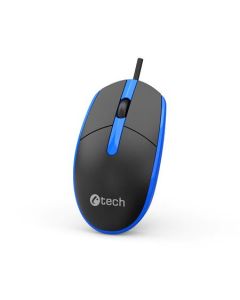 C-TECH myš WM-10, USB, 1200 DPI, černo - modrá