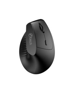 C-TECH myš VEM-15, vertikální, Dual mode, bezdrátová, BT5.0 + 2,4GHz, 1600DPI, baterie 400 mAh, černá