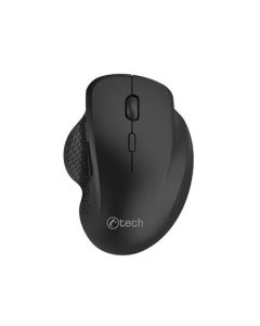 C-TECH myš WLM-14BK Dual mode, bezdrátová, ergo, BT5.0 + 2,4GHz, 1600DPI, 6 tlačítek, USB nano receiver, černá