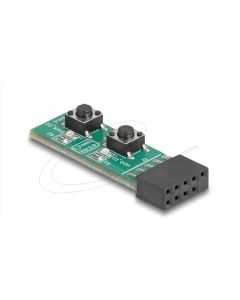Delock Přepínač s tlačítkem Reset a tlačítkem zapnutí/vypnutí pro základní desku PC