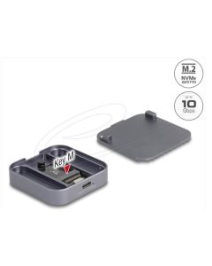 Delock Magnetický kryt USB Type-C™, 10 Gbps, 1 x SSD M.2 NVMe nebo SATA