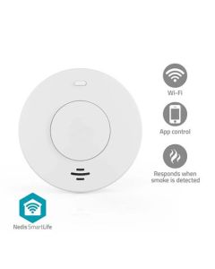 Nedis WIFIDS30WT SmartLife Detektor Kouře| Napájení z baterie | Životnost snímače: 10 Rok | 85 dB | Bílá