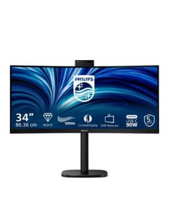 Philips LCD 34B2U3600CH 34" zakřivený VA/3440x1440@120Hz/4ms/300cd/2xHDMI/DP/4xUSB/USB-C dock/RJ45/Webcam/Repro/HAS/VESA
