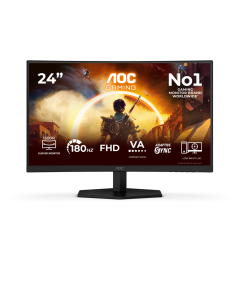 AOC LCD herní C24G42FE 23,6" zakřivený VA/1920x1080@180Hz/0,5ms/300cd/HDMI/DP/VESA