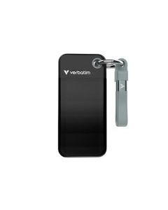 VERBATIM Pocket SSD 256GB, USB-C 3.2 Gen 2, černá/šedá