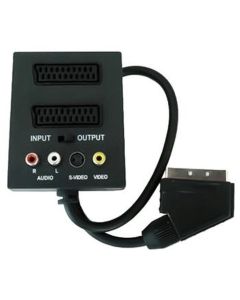 PremiumCord Adapter SCART/M-2xSCART+3xCINCH+Switch IN/OUT