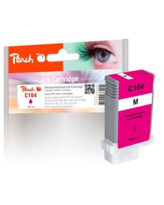Peach kompatibilní cartridge Canon PFI-104M, 3631B001 XL magenta