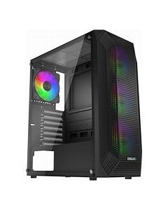 EVOLVEO Xenon, skříň ATX, 4x ARGB ventilátor 120mm, přední panel airflow mesh, černá