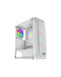 EVOLVEO Xenon, skříň ATX, 4x ARGB ventilátor 120mm, přední panel airflow mesh, bílá