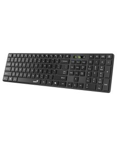 Genius Slimstar 7250BT Klávesnice, bezdrátová, Bluetooth 5.0, 2,4GHz, USB přijímač, Copilot klávesa, CZ+SK layout, černá