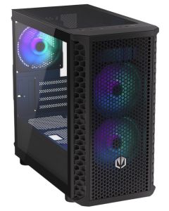 Endorfy Signum M30 ARGB Skříň,Middle tower,microATX,bez zdr.,2×USB 3.0,1×USB-C,3×120mm ARGB vent.,mesh panel,bočnice z tvrz. skla