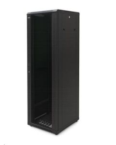 OCRACK 19" OCC-42U-66S rozvaděč stojanový 42U/600x600 skleněné dveře - černý