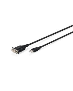 DIGITUS USB 2.0 na RS232 adaptér, 1,8m, černý