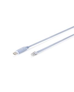 DIGITUS USB 2.0 na RJ45 konzolový kabel, 1,8m, bílý