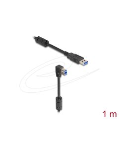 Delock USB 5 Gbps kabel Typ-A samec na Typ-B samec 90° pravoúhlý dolů 1 m