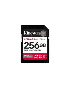 KINGSTON 256GB Canvas React Plus SDXC UHS-II 280R/100W U3 V60 for Full HD/4K
