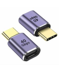 PremiumCord Adaptér USB-C Female - USB-C Male 40Gbps Aluminium
