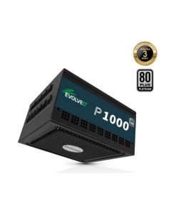EVOLVEO P1000 zdroj 1000W, 80+ PLATINUM, ATX 3.1, aPFC, 140 mm ventilátor, 3 roky záruka, černý