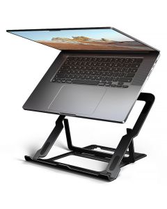 AXAGON STND-LAB hliníkový stojan na notebook 10"-17.3" nastavitelná výška, černý