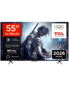 TCL 55T8D SMART TV 55" QLED/4K UHD/Direct LED/144Hz/4xHDMI/1xUSB/LAN/GoogleTV