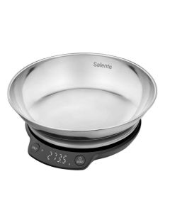 Salente Rimare, kuchyňská váha, 5 kg, nerezová mísa, černá/nerez