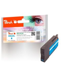 PEACH kompatibilní cartridge HP No. 953XL, azurová, F6U16AE, 20ml