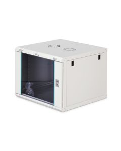 DIGITUS DN-37106 Nástěnná skříň 9U, Dynamic-N, 19", 600x600mm, nesmontovaná, šedá (RAL 7035)