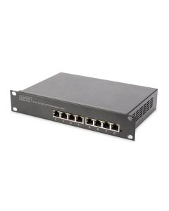 DIGITUS 10" gigabitový ethernetový switch, 8 portů, nemanagovatelný