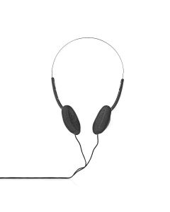 Nedis HPWD1101BK - Kabelová Sluchátka | Přes Uši | 3,5 mm | Délka kabelu: 1.20 m | Černá