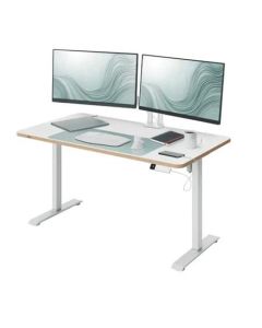 LEITZ Výškově nastavitelný elektrický ergonomický stůl Leitz Ergo bílý 120x70 cm (deska 67710001, base 67720001)